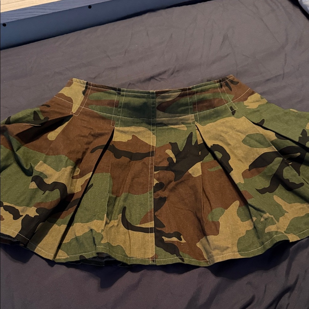 SHEIN Camouflage Skater Skirt